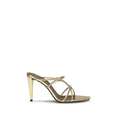 Giuseppe Zanotti Gz Key Mule 90 Sandals In Gold