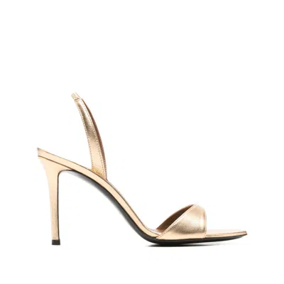 Giuseppe Zanotti Gold-tone Slingback Heel Sandal