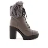 Giuseppe Zanotti Gray Eco Leather Women's Boot In Gray