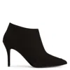 Giuseppe Zanotti Buttoned Ankle Heel Boots In Black Leather In Black