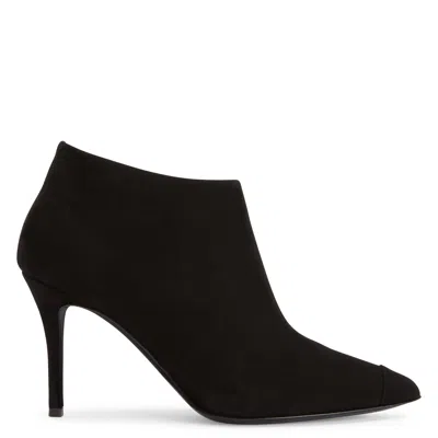 Giuseppe Zanotti Greek 105mm Suede Ankle Boots In Black