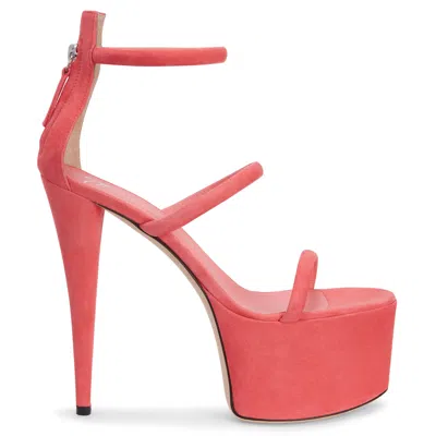 Giuseppe Zanotti Gz Aida Plateau-sandalen 150mm In Pink