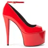 Giuseppe Zanotti Aida 150mm Patent-finish Pumps In Red