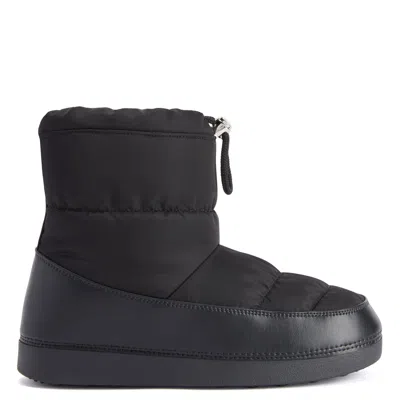 Giuseppe Zanotti Aspen Padded Drawstring Boots In Black