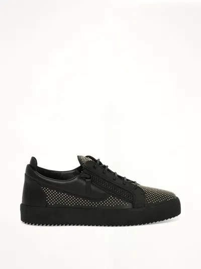 Giuseppe Zanotti Birel Vague Stud-embellished Sneakers In Black