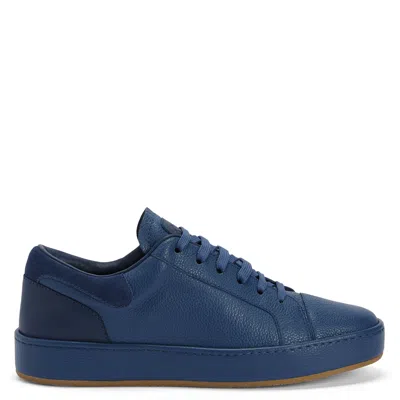 Giuseppe Zanotti Gz-city Leather Sneakers In Blue