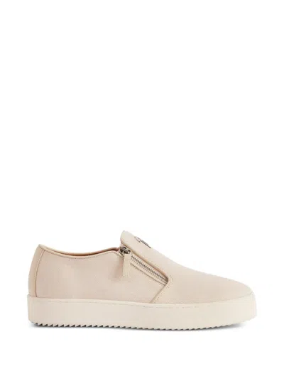 Giuseppe Zanotti Gz-cobe Zip-fastening Sneakers In Neutral
