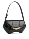 Giuseppe Zanotti Gz Day And Night Snakeskin Curved Shoulder Bag
