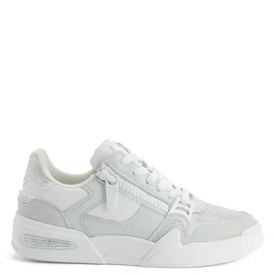 Giuseppe Zanotti Gz-ghost Zip Embellished Sneakers In Gray