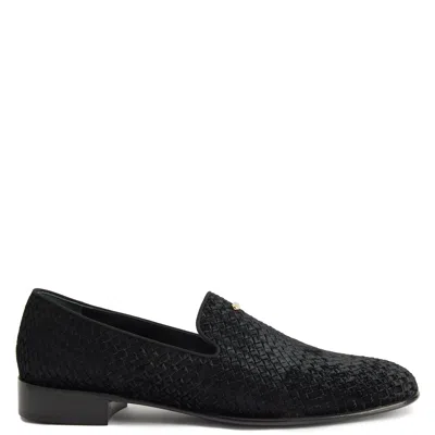 Giuseppe Zanotti Jaky Woven Loafers In Black