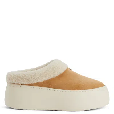 Giuseppe Zanotti Gz League Fur Spleeper In Brown