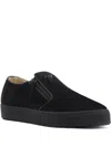 Giuseppe Zanotti Gz Mike Zip-detail Slip-on Sneakers In Black