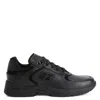 Giuseppe Zanotti Logo-patch Panelled Leather Sneakers In Black