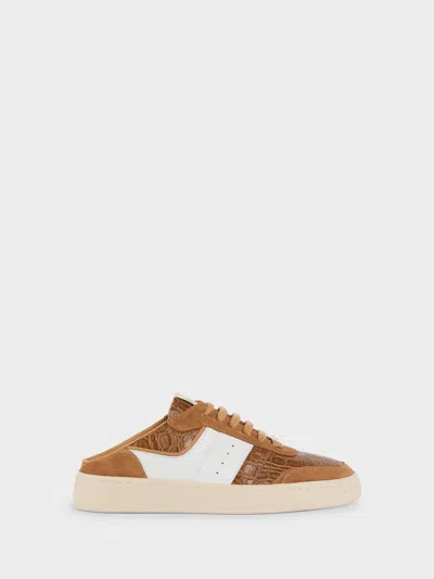 Giuseppe Zanotti Gz Thor Sabot Sneakers In Brown