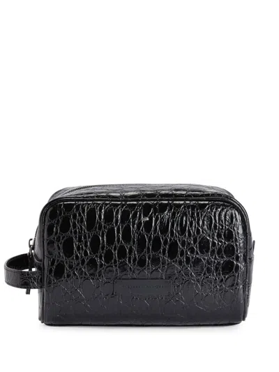 Giuseppe Zanotti Gz Wash Bag In Black