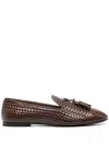 Giuseppe Zanotti Gz-weave Loafers In Brown