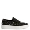 Giuseppe Zanotti Gz94 Crystal-embellished Satin Sneakers In Black