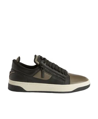 Giuseppe Zanotti Gz94 Colour-block Leather Sneakers In Brown