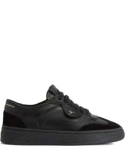 Giuseppe Zanotti Gz94 Lace-up Low-top Sneakers In Black