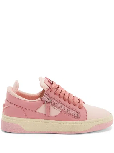Giuseppe Zanotti Gz94 Leather Sneakers In Pink