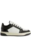 Giuseppe Zanotti Gz94 Low-top Leather Sneakers In Neutrals