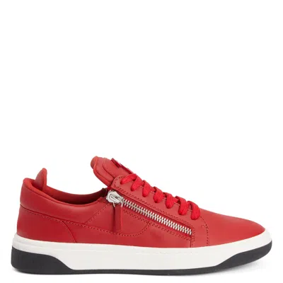 Giuseppe Zanotti Trainers Mit Reissverschlussdetail In Red