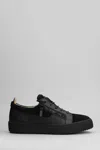Giuseppe Zanotti Frankie Sneakers In Black Leather In Black