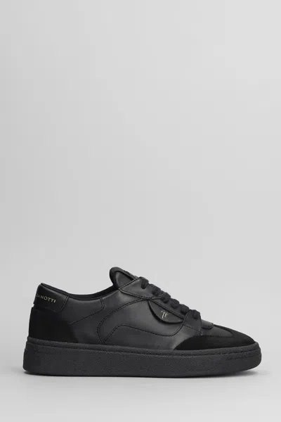 Giuseppe Zanotti Gz94 Sneakers In Black Suede And Leather