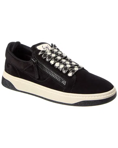 Giuseppe Zanotti Gz/94 Suede Sneaker In Black