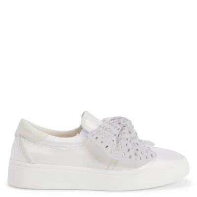 Giuseppe Zanotti Gz94 Bow-embellished Sneakers In White