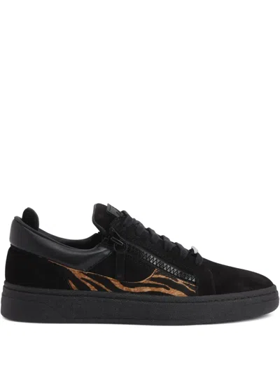 Giuseppe Zanotti Gz94 Zebra-print Lace-up Sneakers In Multi