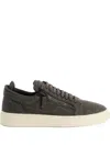 Giuseppe Zanotti Gz94 Zippered Low-top Sneakers In Black