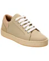 Giuseppe Zanotti Gz/city Canvas & Leather Sneaker In Beige