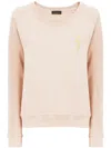 Giuseppe Zanotti Hanane Logo-embroidered Cotton Sweatshirt In Neutrals
