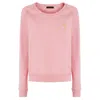 Giuseppe Zanotti Hanane Lightning Bolt-embroidered Sweatshirt In Pink