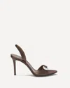 Giuseppe Zanotti Clandestino Satin Heel Sandals In Brown