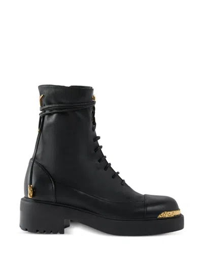Giuseppe Zanotti Harly Combat Boots In Black