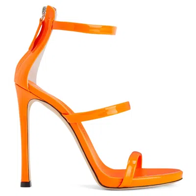 Giuseppe Zanotti Harmony 120mm Sandals In Orange