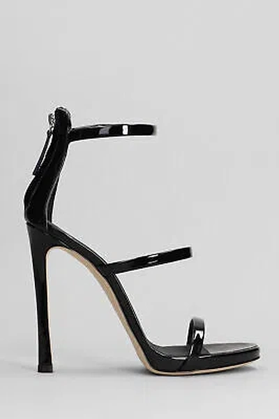 Pre-owned Giuseppe Zanotti Harmony Sandals In Black Patent Leather