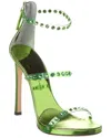 Giuseppe Zanotti Harmony Shine 120 Vinyl Sandal In Green