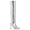 Giuseppe Zanotti Hattie Knee-high Boots In Silver