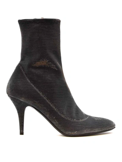 Giuseppe Zanotti Heeled Ankle Boots In Silver