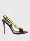 Giuseppe Zanotti Maroon Open Toe Heels In Multi