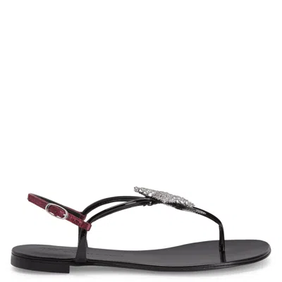 Giuseppe Zanotti Hollie Star Crystal-embellished Sandals In Black