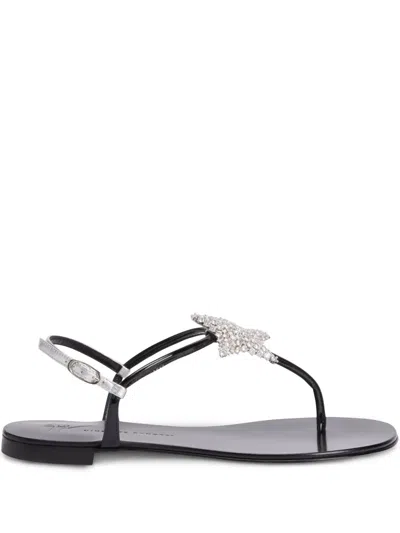 Giuseppe Zanotti Hollie Star Sandals In Black