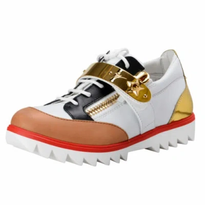 Pre-owned Giuseppe Zanotti Homme Men's Leather Sneakers Shoes Sz 6 7 8 9 10 11 12 12.5 13 In Multicolor