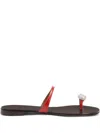 Giuseppe Zanotti Icon Ring Slides In Red
