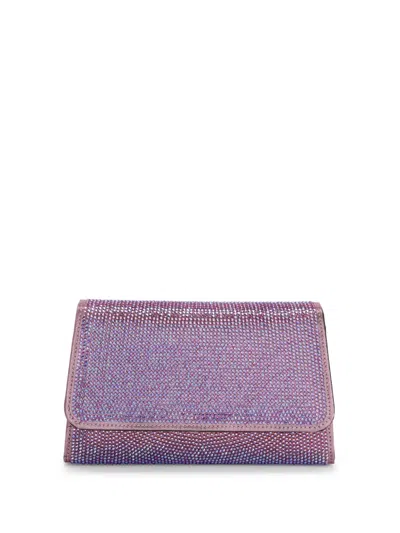 Giuseppe Zanotti Idha Crystal-embellished Clutch Bag In Purple