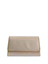 Giuseppe Zanotti Idha Rhinestone-embellished Clutch Bag In Brown