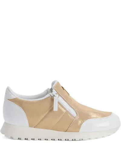Giuseppe Zanotti Ilde Run Zip-detail Sneakers In Brown